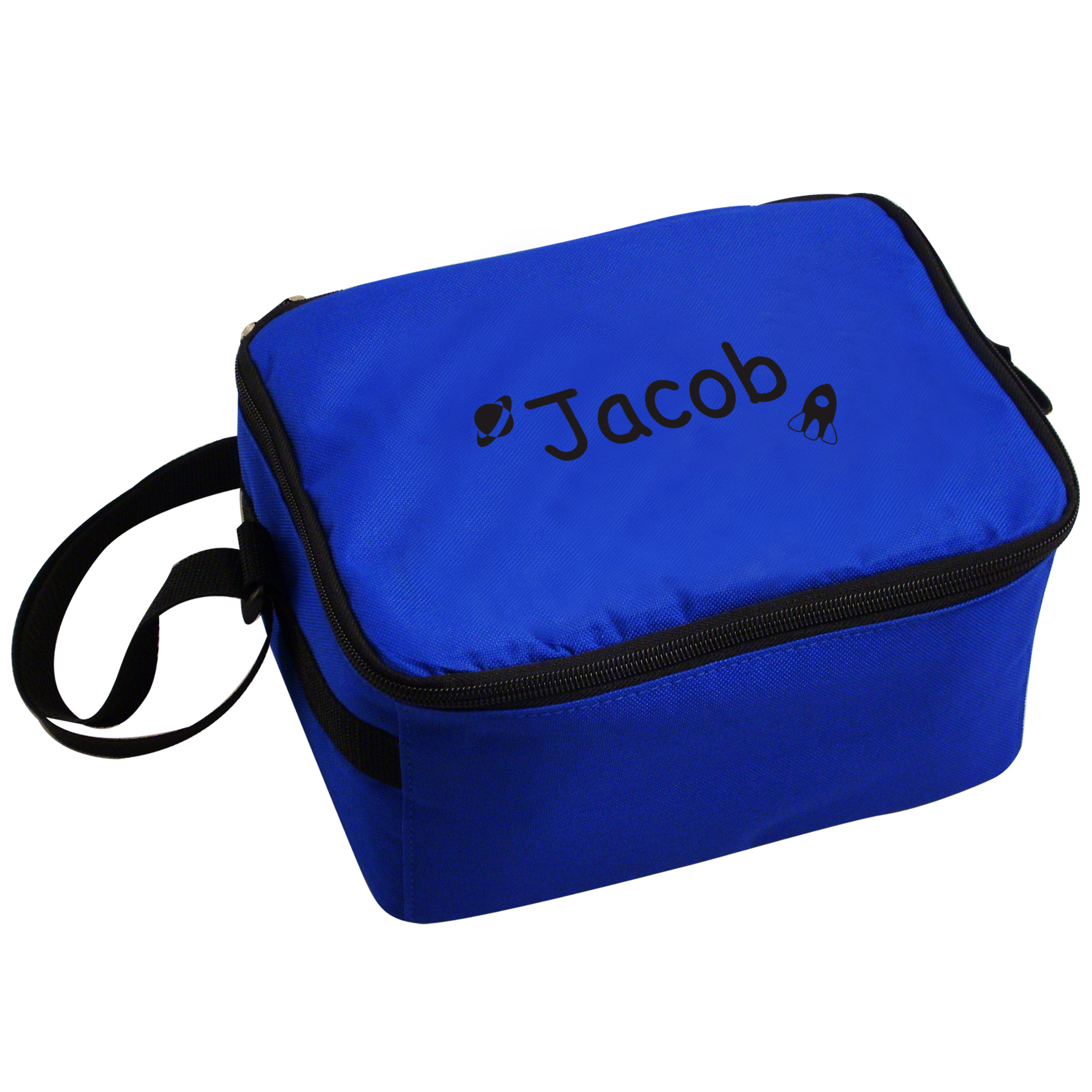 plain black lunch bag
