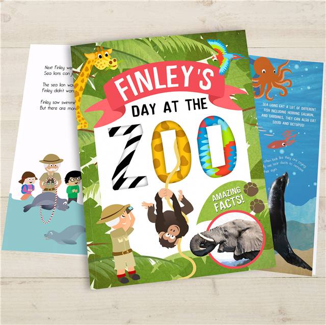 Personalised Day Out At The Zoo Book Personalised Kids