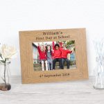 First Day School Personalised Photo Frame