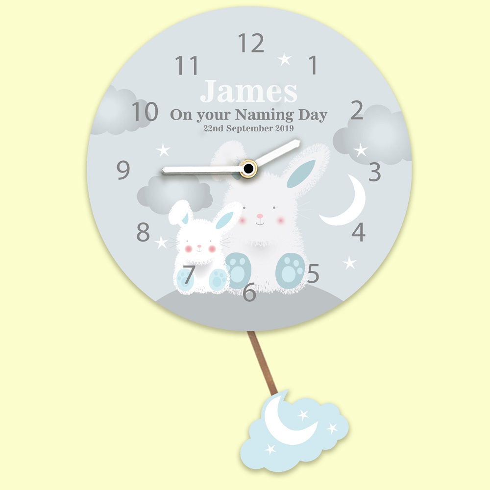 personalised clock baby