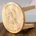 Unicorn Personalised Wooden Stool