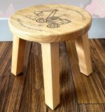 Personalised Wooden Stool Digger