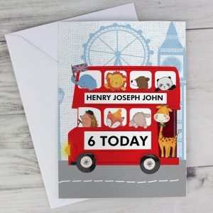 London Bus Animal Card