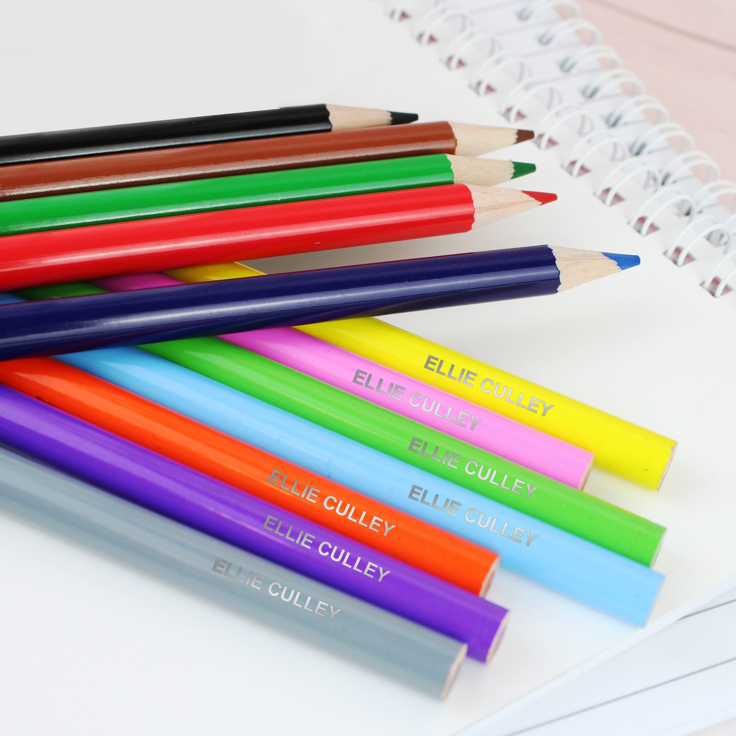 Personalised Colouring Pencils PersonalisedKidsGifts.co.uk