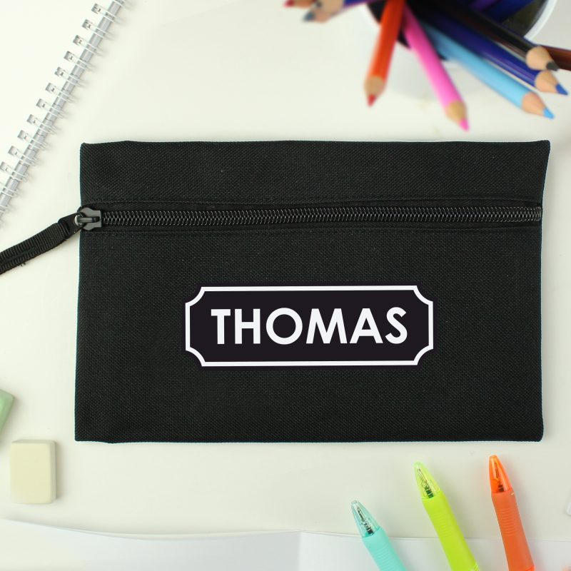 Personalised Black Pencil Case - Image 2