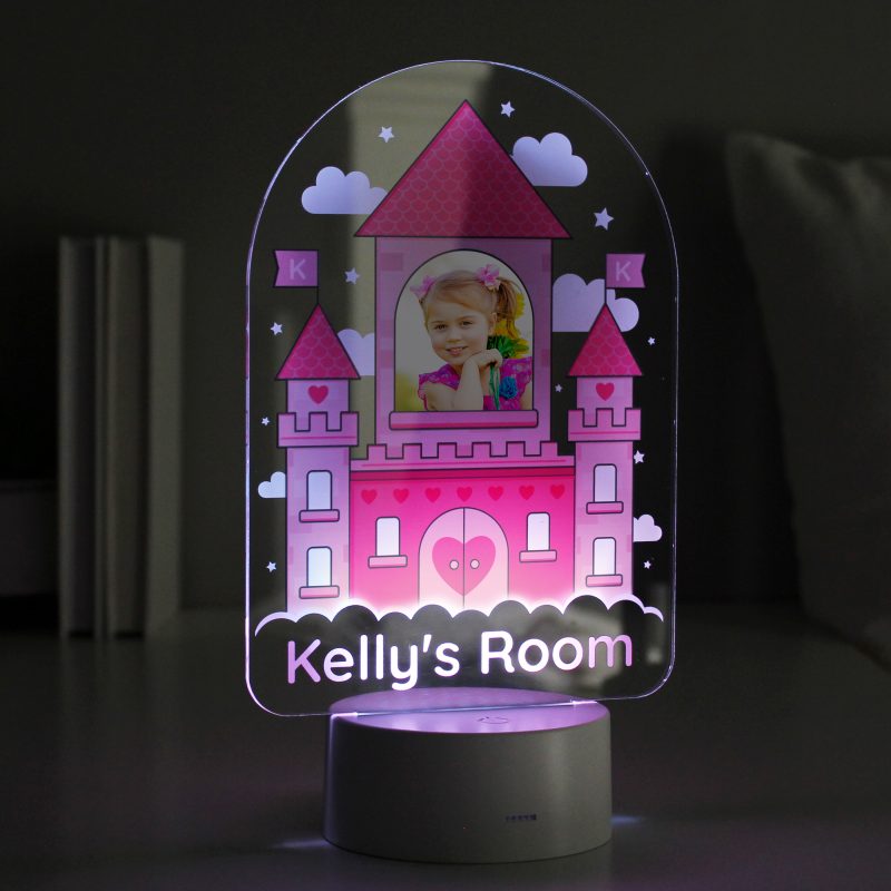 Personalised Fairy Castle Photo Upload LED Children's Night Light