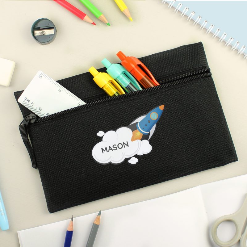 Personalised Space Rocket Pencil Case - Image 4