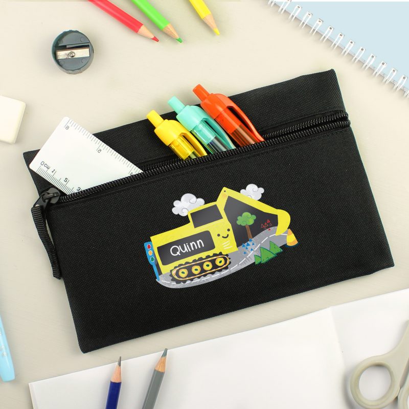 Personalised Digger Pencil Case - Image 3