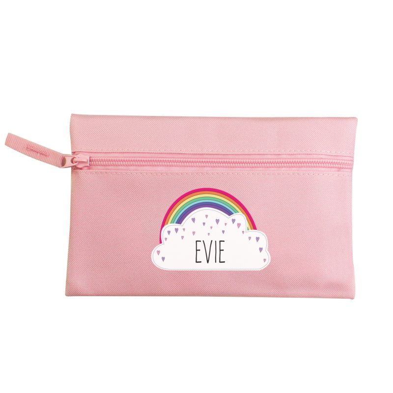 Personalised Rainbow Pink Pencil Case - Image 4