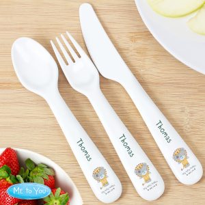 Personalised Tiny Tatty Teddy Jungle Animals Cutlery Set