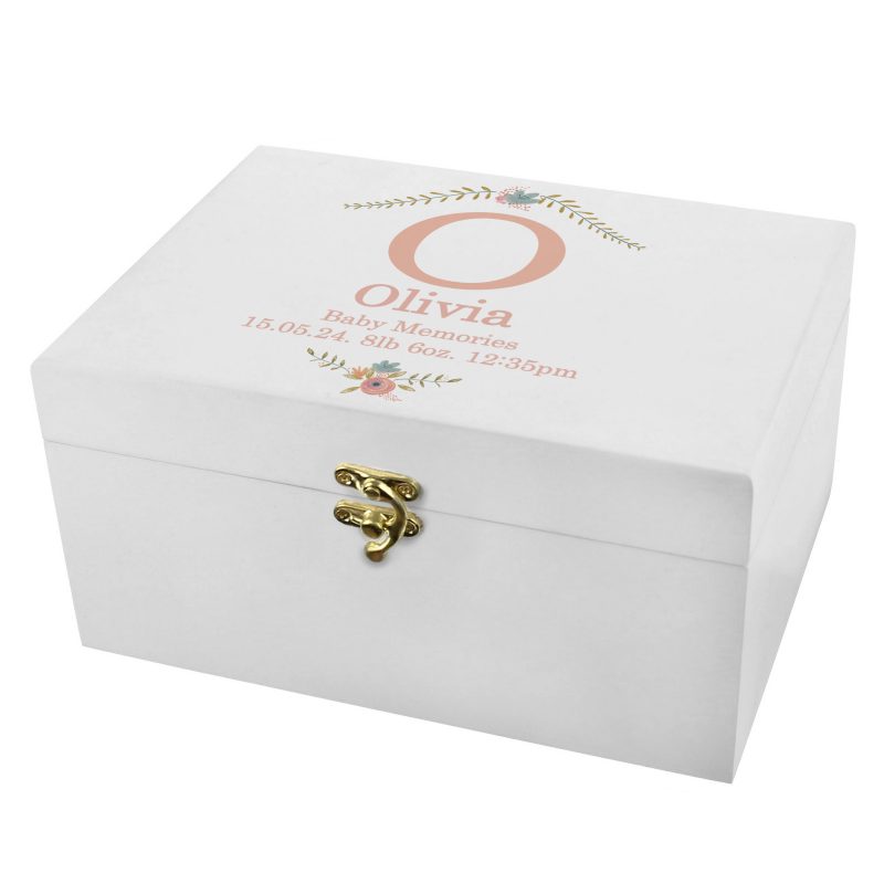 Personalised Floral Wooden Keepsake Box - Image 6