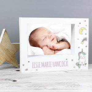 Unicorn New Baby Photo Frame